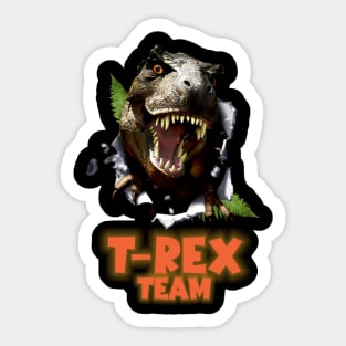 T-Rex Dino Team Jurassic Tyrannosaurus dinosaur - T shirt Sticker